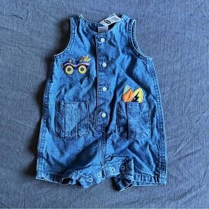 Vintage Old Navy Baby Boy Denim Romper 0-3 months